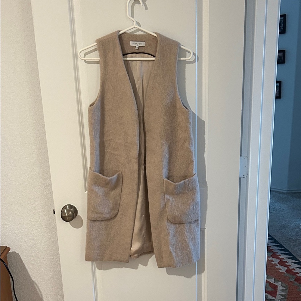 Waverly Grey Soft Taupe Faux Fur Vest